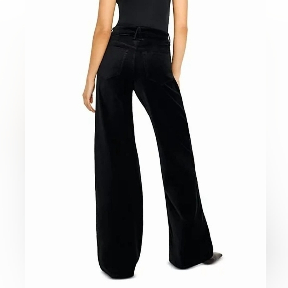 Good American Women’s High-Rise Velvet Wide-Leg Pants - Picture 2 of 5